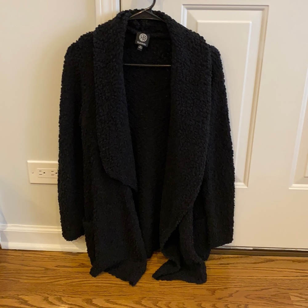 Black Sherpa cardigan